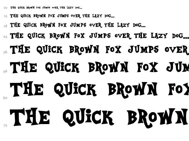 Equestria font waterfall